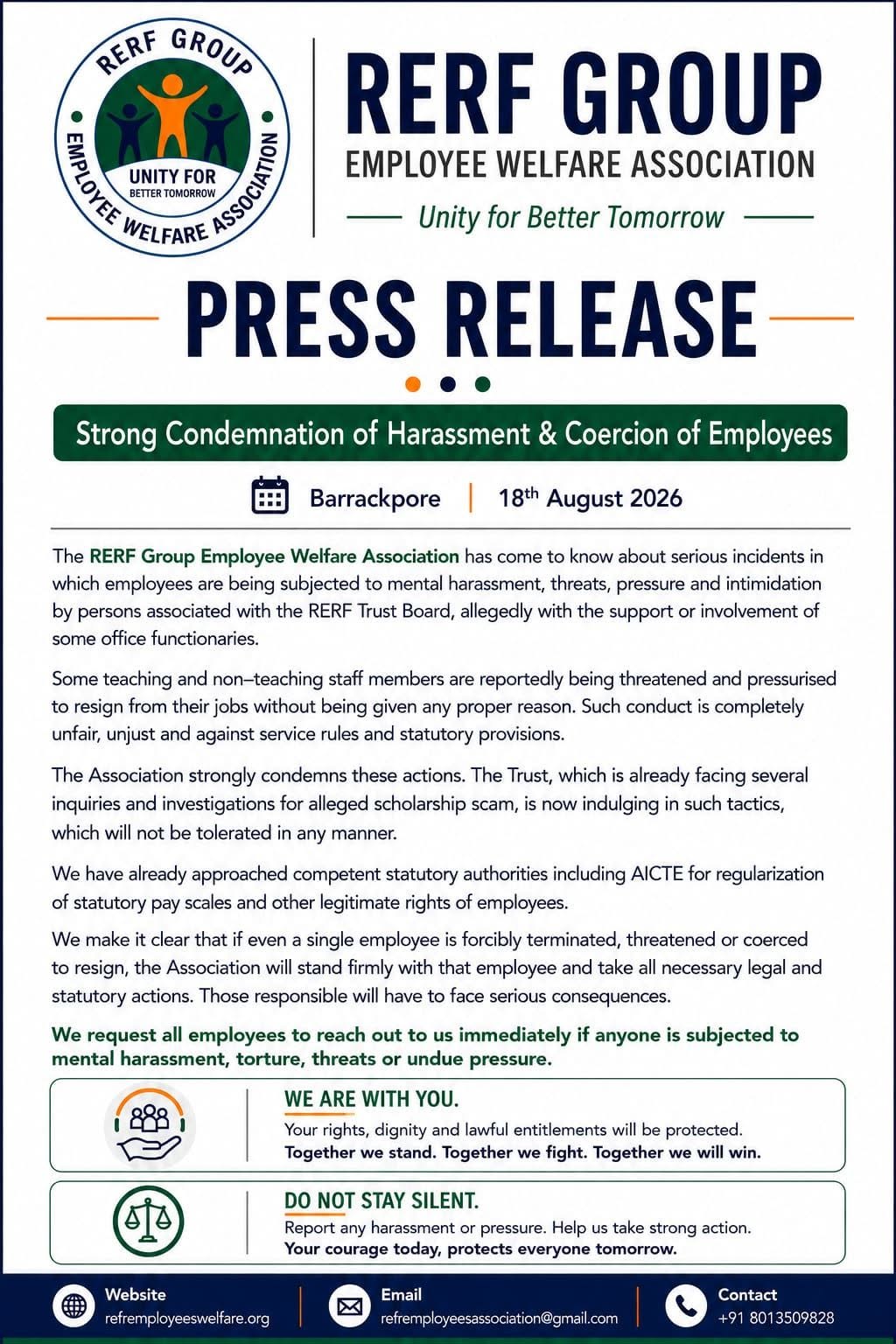 📢 PRESS RELEASE